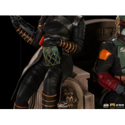 IRON STUDIOS THE MANDALORIAN BOBA FETT AND FENNEC ON THRONE DELUXE BDS ART SCALE 1/10 STATUE FIGURE