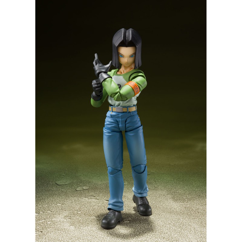 DRAGON BALL SUPER ANDROID 17 S.H. FIGUARTS ACTION FIGURE BANDAI