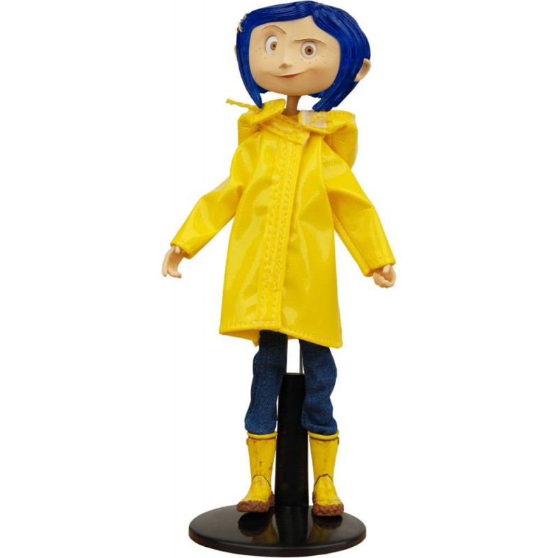 CORALINE BENDY DOLL RAINCOATS AND BOOTS ACTION FIGURE NECA