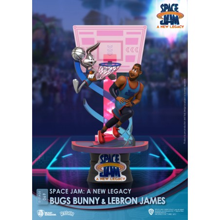 D-STAGE SPACE JAM 2 A NEW LEGACY BUGS BUNNY AND LEBRON JAMES STATUA FIGURE DIORAMA