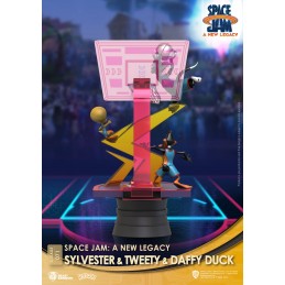 BEAST KINGDOM D-STAGE SPACE JAM 2 A NEW LEGACY SYLVESTER TWEETY AND DAFFY DUCK STATUE FIGURE DIORAMA