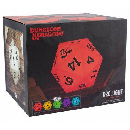 DUNGEONS AND DRAGONS D20 LIGHT MULTICOLOR LAMPADA