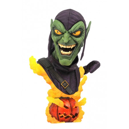 MARVEL LEGENDS 3D GREEN GOBLIN 1/2 25CM RESIN BUST STATUE