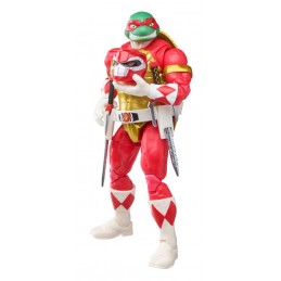 POWER RANGERS X TMNT FOOT SOLDIER TOMMY AND MORPHED RAPHAEL ACTION FIGURE HASBRO