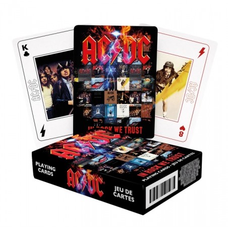 AC DC IN ROCK WE TRUST POKER PLAYING CARDS
