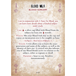 Buy Vampire The Masquerade Discipline And Blood Magic Card Deck Mod