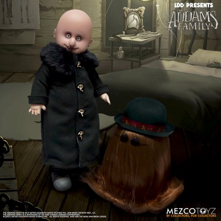 LIVING DEAD DOLLS LDD THE ADDAMS FAMILY FESTER AND IT ACTION FIGURE