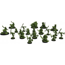 EPIC ENCOUNTERS VILLAGE OF THE GOBLIN CHIEF SET MINIATURES STEAMFORGED GAMES