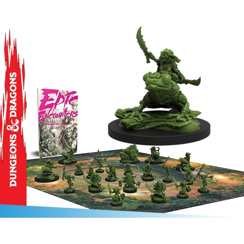STEAMFORGED GAMES EPIC ENCOUNTERS VILLAGE OF THE GOBLIN CHIEF SET MINIATURES