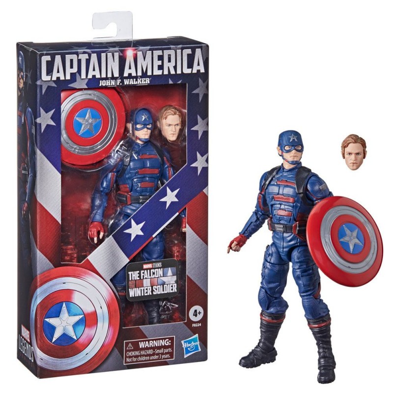 MARVEL LEGENDS THE FALCON AND THE WINTER SOLDIER CAPTAIN AMERICA JOHN F. WALKER ACTION FIGURE HASBRO MARVEL LEGENDS THE FALCON AND THE WINTER SOLDIER CAPTAIN AMERICA JOHN F. WALKER ACTION FIGURE HASBRO