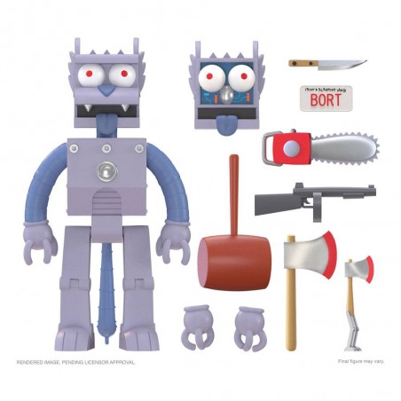 THE SIMPSONS ULTIMATES ROBOT SCRATCHY ACTION FIGURE