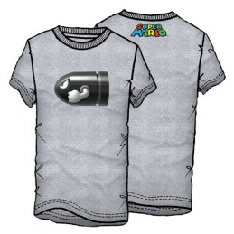 MAGLIA T SHIRT NINTENDO SUPER MARIO BANZAI BILL