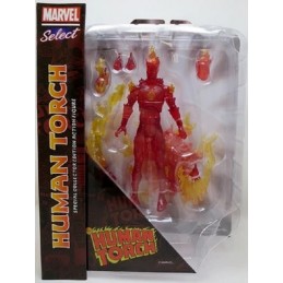 DIAMOND SELECT MARVEL SELECT FANTASTIC FOUR THE HUMAN TORCH ACTION FIGURE