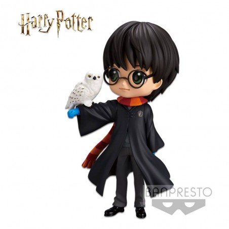 HARRY POTTER Q POSKET - HARRY WITH HEDWIG MINI ACTION FIGURE