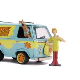 JADA TOYS MYSTERY MACHINE WITH SHAGGY AND SCOOBY-DOO 1/24 MODEL AND FIGURES