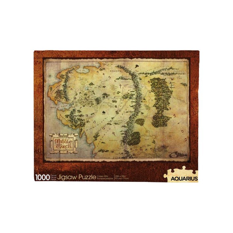 LO HOBBIT MAPPA DELLA TERRA DI MEZZO 1000 PIECES PEZZI JIGSAW PUZZLE 50x70cm AQUARIUS ENT LO HOBBIT MAPPA DELLA TERRA DI MEZZO 1000 PIECES PEZZI JIGSAW PUZZLE 50x70cm AQUARIUS ENT