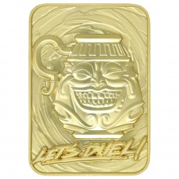 FANATTIK YU-GI-OH! LIMITED EDITION POT OF GREED GOLD METAL CARD