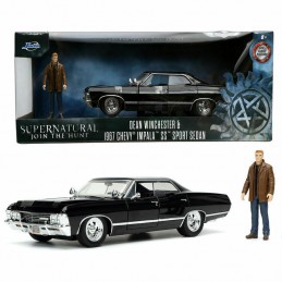 JADA TOYS SUPERNATURAL DEAN WINCHESTER AND 1967 CHEVY IMPALA DIE CAST 1/24 MODEL CAR