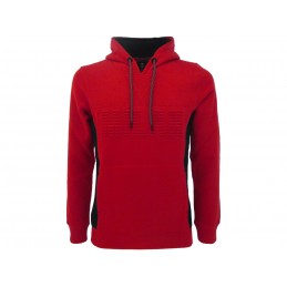 OFFICIAL HOODIE AC MILAN RED IN RELIEF