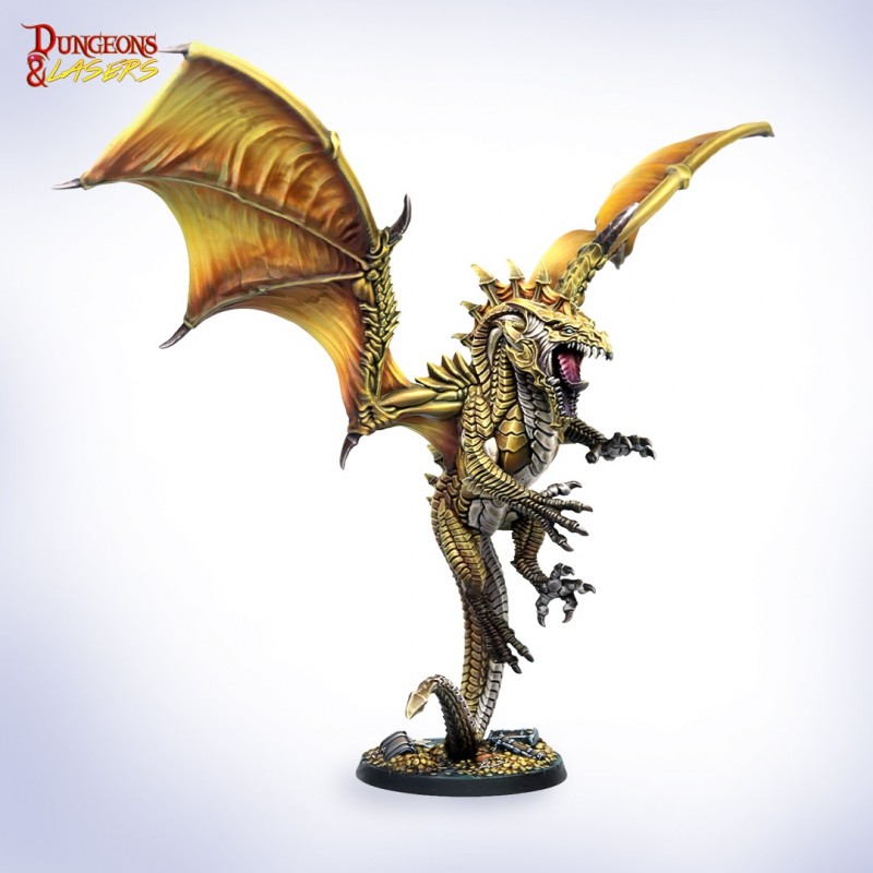 DUNGEONS AND LASERS DURKAN THE SOVEREIGN SERPENT XL SIZED MINIATURE DM VAULT