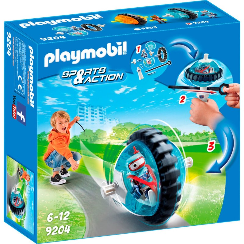 PLAYMOBIL ACTION Speed Roller Blu Con Robot
