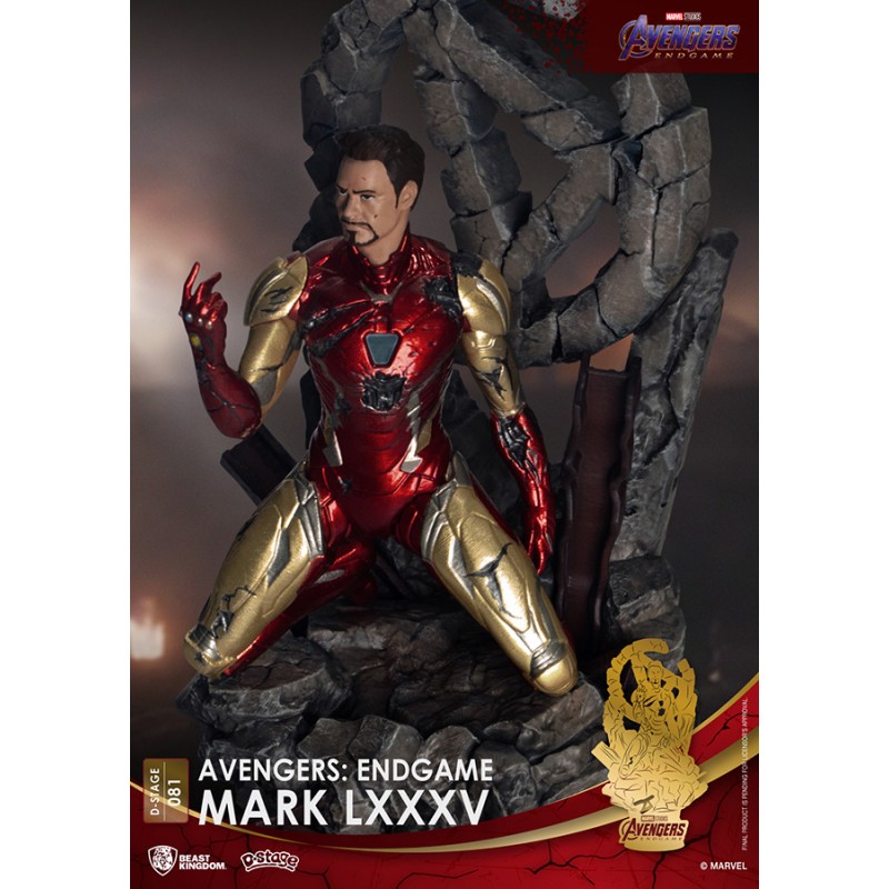 Beast Kingdom D-stage Avengers Endgame Iron Man Mark 85 Statua Figu