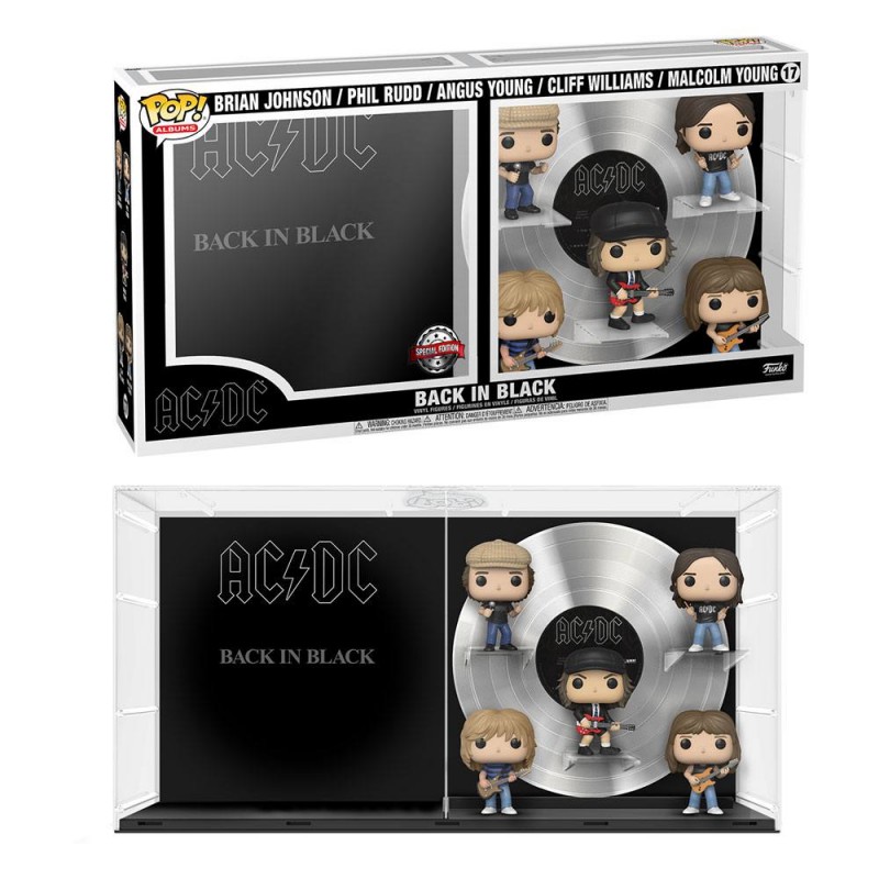 FUNKO POP! AC/DC BACK IN BLACK ALBUM DELUXE 5-PACK BOBBLE HEAD KNOCKER FIGURE FUNKO