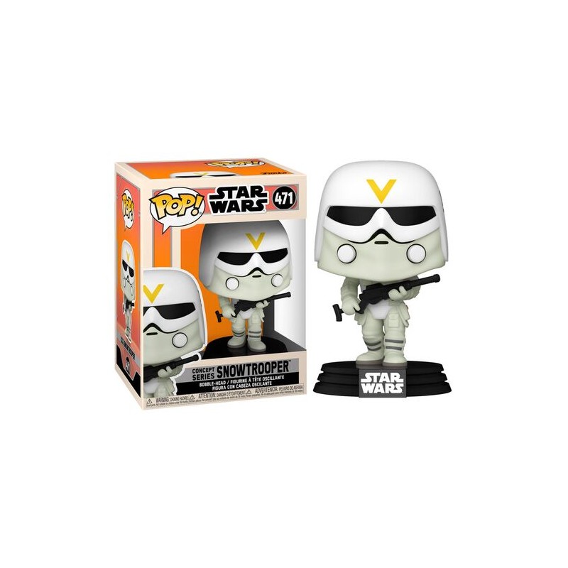 FUNKO POP! STAR WARS CONCEPT SERIES SNOWTROOPER BOBBLE HEAD KNOCKER FIGURE FUNKO