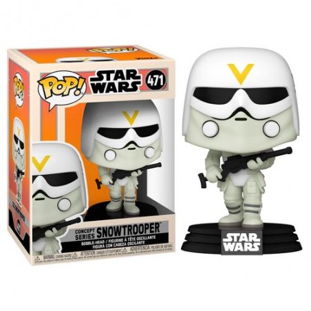 FUNKO POP! STAR WARS CONCEPT SERIES SNOWTROOPER BOBBLE HEAD KNOCKER FIGURE