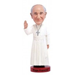 ROYAL BOBBLES POPE FRANCIS PAPA FRANCESCO HEADKNOCKER BOBBLE HEAD ACTION FIGURE