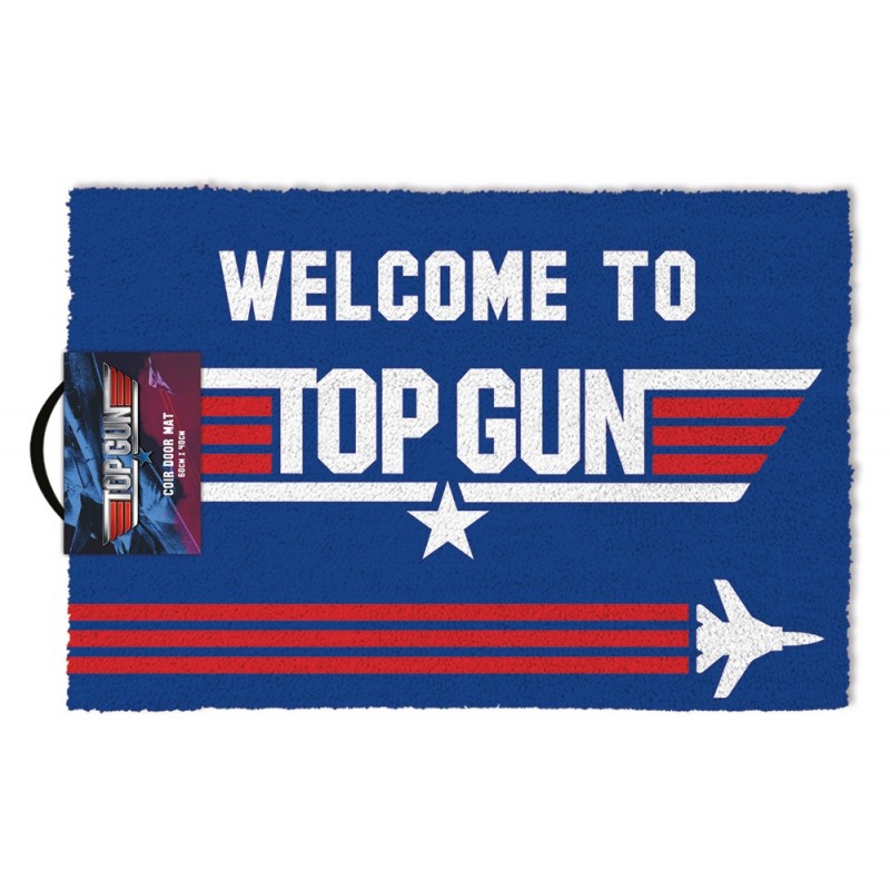 WELCOME TO TOP GUN DOORMAT ZERBINO TAPPETINO PYRAMID INTERNATIONAL