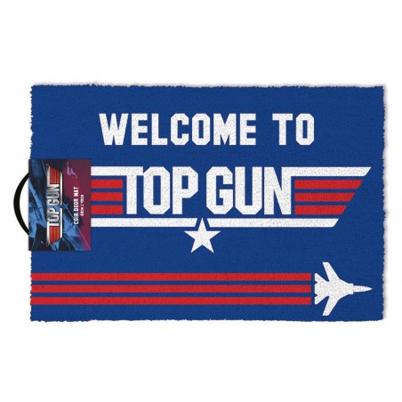 WELCOME TO TOP GUN DOORMAT ZERBINO TAPPETINO