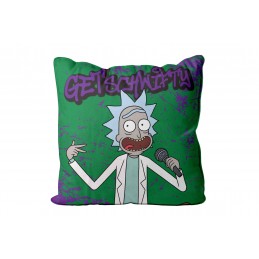 RICK AND MORTY GETSCHWIFTY CUSHION PILLOW CUSCINO 45x45 SD TOYS