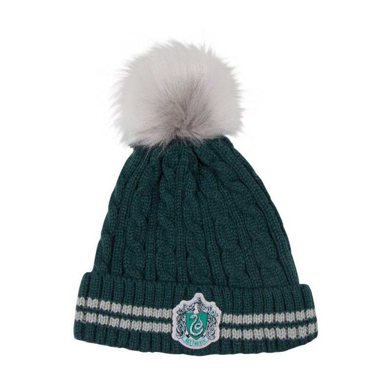 HARRY POTTER SLYTHERIN SERPEVERDE BERRETTA POMPOM BEANIE CINEREPLICAS