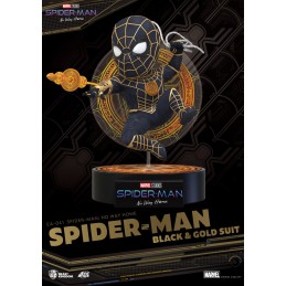 BEAST KINGDOM SPIDER-MAN NO WAY HOME BLACK AND GOLD SUIT EGG ATTACK ACTION FIGURE