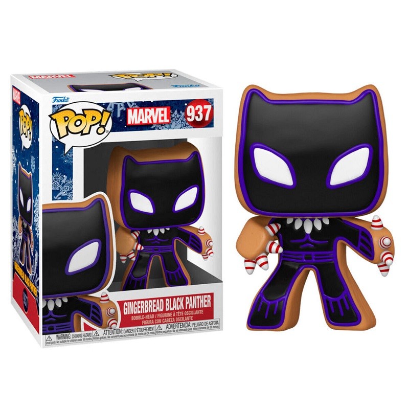 BUY FUNKO POP! MARVEL GINGERBREAD BLACK PANTHER BOBBLE HEAD FIGURE ...