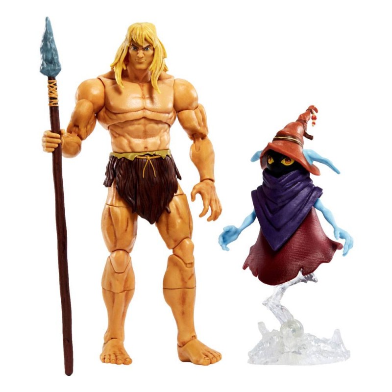 MATTEL MASTERS OF THE UNIVERSE REVELATION SAVAGE HE-MAN AND ORKO ACTION FIGURE