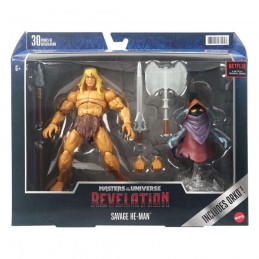 MASTERS OF THE UNIVERSE REVELATION SAVAGE HE-MAN AND ORKO ACTION FIGURE MATTEL