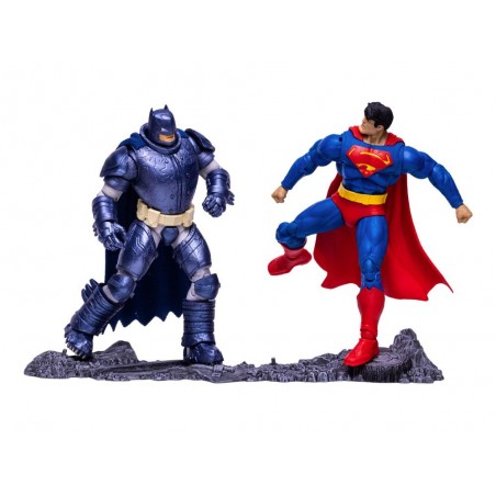 DC MULTIVERSE SUPERMAN VS ARMORED BATMAN 2-PACK ACTION FIGURE