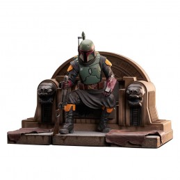 THE MANDALORIAN BOBA FETT ON THRONE PREMIER COLLECTION STATUA FIGURE GENTLE GIANT