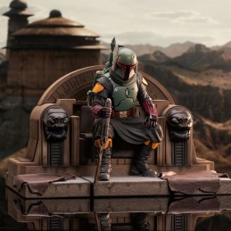 THE MANDALORIAN BOBA FETT ON THRONE PREMIER COLLECTION STATUA FIGURE GENTLE GIANT