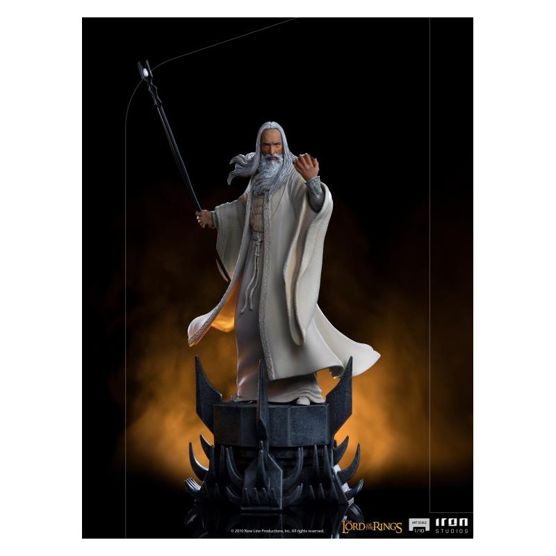 IRON STUDIOS THE LORD OF THE RINGS SARUMAN BDS ART SCALE STATUE FIGURE