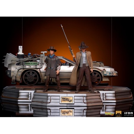BACK TO THE FUTURE III COMPLETE SET BDS ART SCALE DELUXE 1/10 STATUE FIGURE