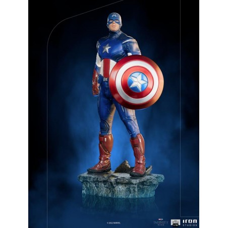 THE INFINITY SAGA CAPTAIN AMERICA BATTLE OF NY BDS ART SCALE 1/10 STATUE FIGURE