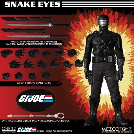 G.I. JOE SNAKE EYES DLX EDITION ONE:12 COLLECTIVE ACTION FIGURE