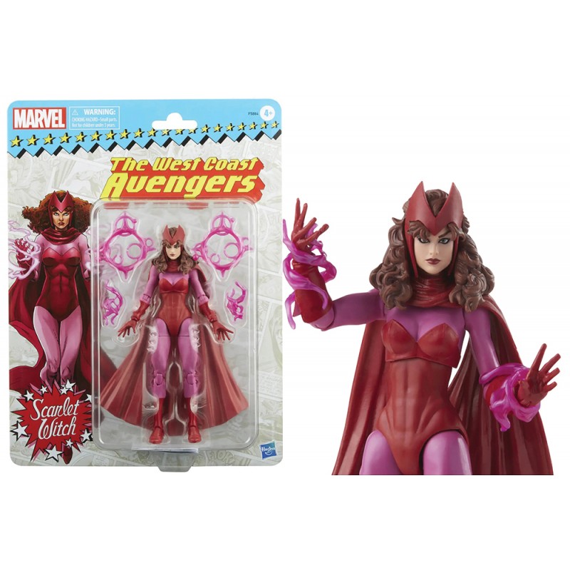 MARVEL LEGENDS RETRO COLLECTION SCARLET WITCH ACTION FIGURE HASBRO