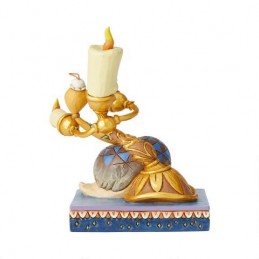 ENESCO LA BELLA E LA BESTIA LUMIERE E SPOLVERINA STATUA FIGURE