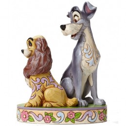 ENESCO LADY AND THE TRAMP STATUE FIGURE