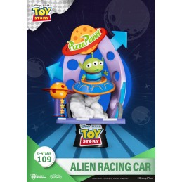 BEAST KINGDOM D-STAGE TOY STORY ALIEN RACING CAR STATUE FIGURE DIORAMA
