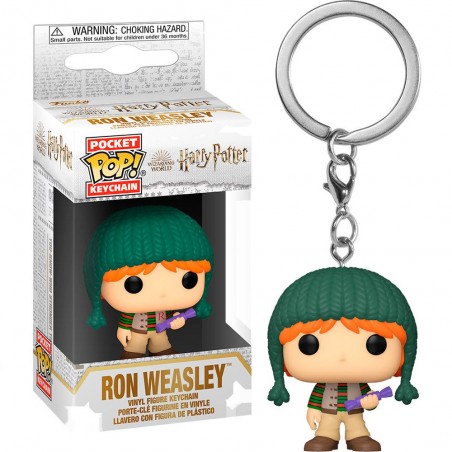 HARRY POTTER POCKET POP! RON WEASLEY HOLIDAY KEYCHAIN PORTACHIAVI